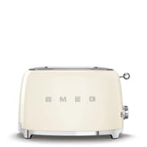 Smeg TSF01 cream front view shows retro styling with compact footprint for small kitchens.