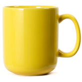 Smilatte 20oz mug with yellow handle for bold morning coffee.