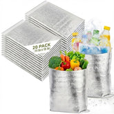 Smilco reusable insulation bag folded flat for compact storage and quick setup.