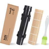 SmileTools sushi making kit bamboo mat showing authentic rolling surface for even rolls