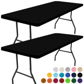 Smiry 2-pack rectangle tablecloth with waterproof edge for outdoor picnics.