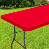 Smiry rectangle tablecloth with windproof edge for outdoor gatherings