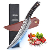Smith Chu Huusk feather style knife, hand-forged for precise kitchen cuts and elegance.