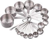 Smithcraft measuring cups and spoons set assembled for easy kitchen organization and accuracy.