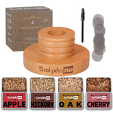 Smlpuame cocktail smoker kit on a bar counter showing its premium design and smoky potential.