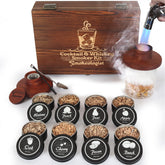 Smokeologist whiskey smoker kit with torch in action for elevated home cocktails