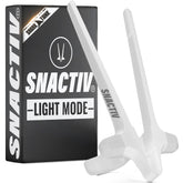 SNACTIV Pro finger chopsticks with ergonomic grip for comfortable in-game snacking.