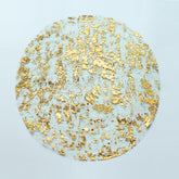 Snowkingdom gold disposable placemats 13 inch round add glamour to tables