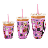 Snowso 3-pack small sleeve for 16-18oz cups, improves grip and keeps hands dry
