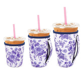Snowso 3-pack small sleeve fits 16-18 oz cups, keeps hands dry