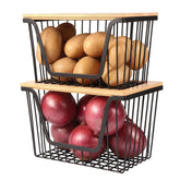 Snpwne 2-pack onion and potato storage bins—tidy pantry organization.