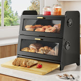 SNTD Bread Box front view showing large capacity for loaves and pastries