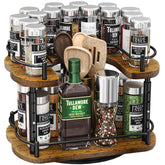 SNTD Lazy Susan with D shape front fitting cabinet doors for space saving.