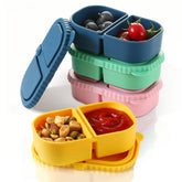 Snuggery Snackle Box with two compartments supports portion control for snacks.