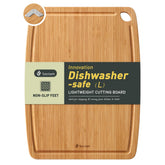 Socisen bamboo cutting board surface with smooth grain for precise chopping.