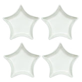 SOCOSY star-shaped ceramic dip bowls set of four for sauces and sushi dips.