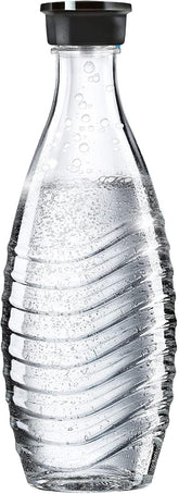 Sodastream glass carafe with 24 oz capacity and fizz-preserving design for Aqua Fizz