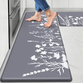 SofterCharm two-piece kitchen mats set in front of sink for flexible use and comfort.
