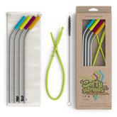 Softy Straws premium 9-inch stainless steel straw with silicone tip for safe, stylish sipping