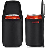 SOGCASE beer holster on belt keeps drinks within reach during outdoor adventures.