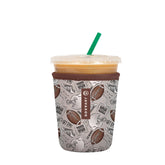 Sok It JavaSok iced coffee sleeve on a cup shows portable cooling performance.