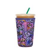 Sok It JavaSok butterfly galaxy sleeve on a 22-28 oz cup keeps drinks stylish and cold.