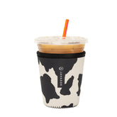 Sok It JavaSok cow print sleeve on 16-20oz cup with durable grip
