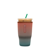 Sok It JavaSok desert ombre sleeve on cup keeps hands warm and drinks cold.