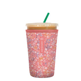 Sok It JavaSok durable neoprene sleeve protects cold drinks on the go with Blushing Blooms design.