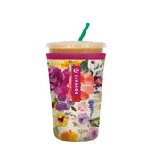 Sok It JavaSok front view displaying Blooming Bright sleeve keeps drinks colder and hands warm
