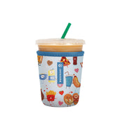 Sok It JavaSok insulated sleeve, front view, keeps drinks cold and hands warm.