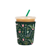 Sok It JavaSok green sleeve front view keeps drinks cold and hands dry.