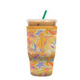 Sok It JavaSok groovy swirl sleeve fits large 30-32oz cups and feels easy to grip