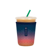 Sok It JavaSok hexagon sunset sleeve closeup demonstrates durable insulation for drinks.