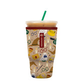 Sok It JavaSok Horcrux sleeve front view improves grip for large beverages.