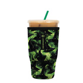 Sok It JavaSok iced coffee sleeve on a 30-32oz cup, highlighting portable capacity and chill.