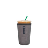 Sok It JavaSok insulated sleeve on iced coffee cup, cold and comfortable grip