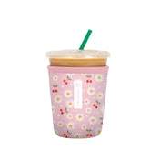 Sok It JavaSok Cherry Bomb sleeve on a cup keeps drinks cold on the go