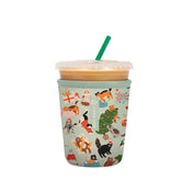 Sok It JavaSok iced coffee sleeve keeps drinks cold and hands dry for Meowy Mayhem.