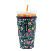 Sok It JavaSok iced coffee sleeve on hand keeps drink cold and fingers comfy