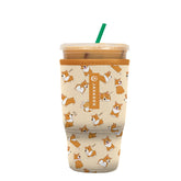 Sok It JavaSok iced coffee sleeve on a bottle keeps drinks cold and hands warm