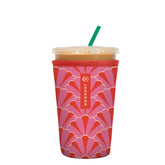 Sok It JavaSok pink Gatsby sleeve around 22-28oz cup keeps drinks cold and hands dry