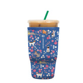 Sok It JavaSok Purr-fection sleeve on a large cup keeps drinks cold and hands dry.