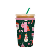 Sok It Javasok iced coffee sleeve on glass, insulation for cold drinks