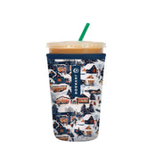 Sok It JavaSok iced coffee sleeve wrapped around a chilled drink for on-the-go cooling and grip.