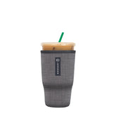 Sok It JavaSok insulated sleeve in anthracite keeps drinks cold.