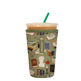 Sok It JavaSok insulated sleeve on cup keeps drinks cold for book club gatherings.