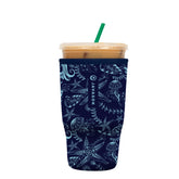 Sok It JavaSok Ocean Oasis sleeve closeup showcases durable neoprene and flexible fit.