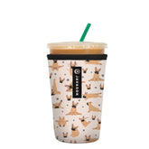 Sok It JavaSok Pardon My Frenchie front view sleeve keeps beverages cold on the go.