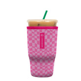 Sok It JavaSok pink Grand Prix sleeve on a 30-32oz cup keeps drinks cold